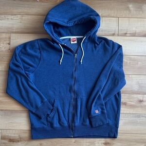 Navy Blue Homage zip up Hoodie size XL